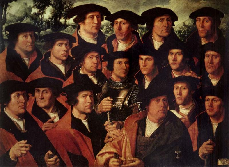 JACOBSZ, Dirck Group portrait of the Shooting Company of Amsterdam Spain oil painting art
